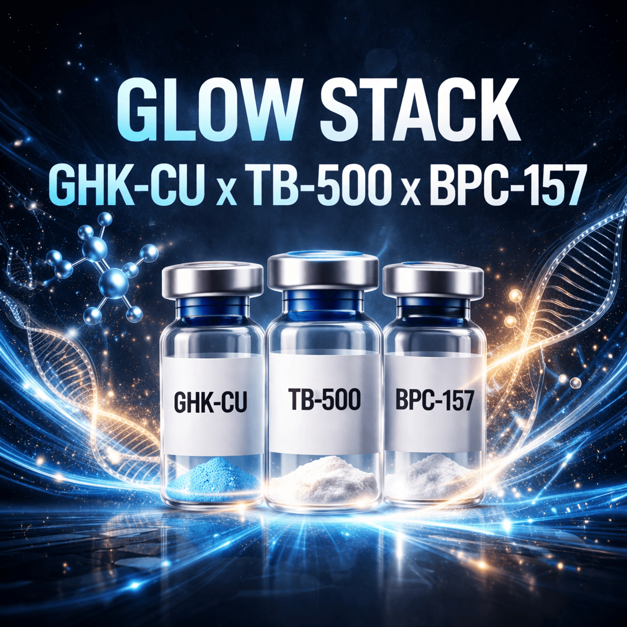 Glow Stack GHK-CU x TB-500 x BPC-157